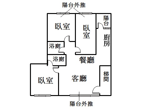 **北市科**士林劍潭通河邊間面寬採光大3房