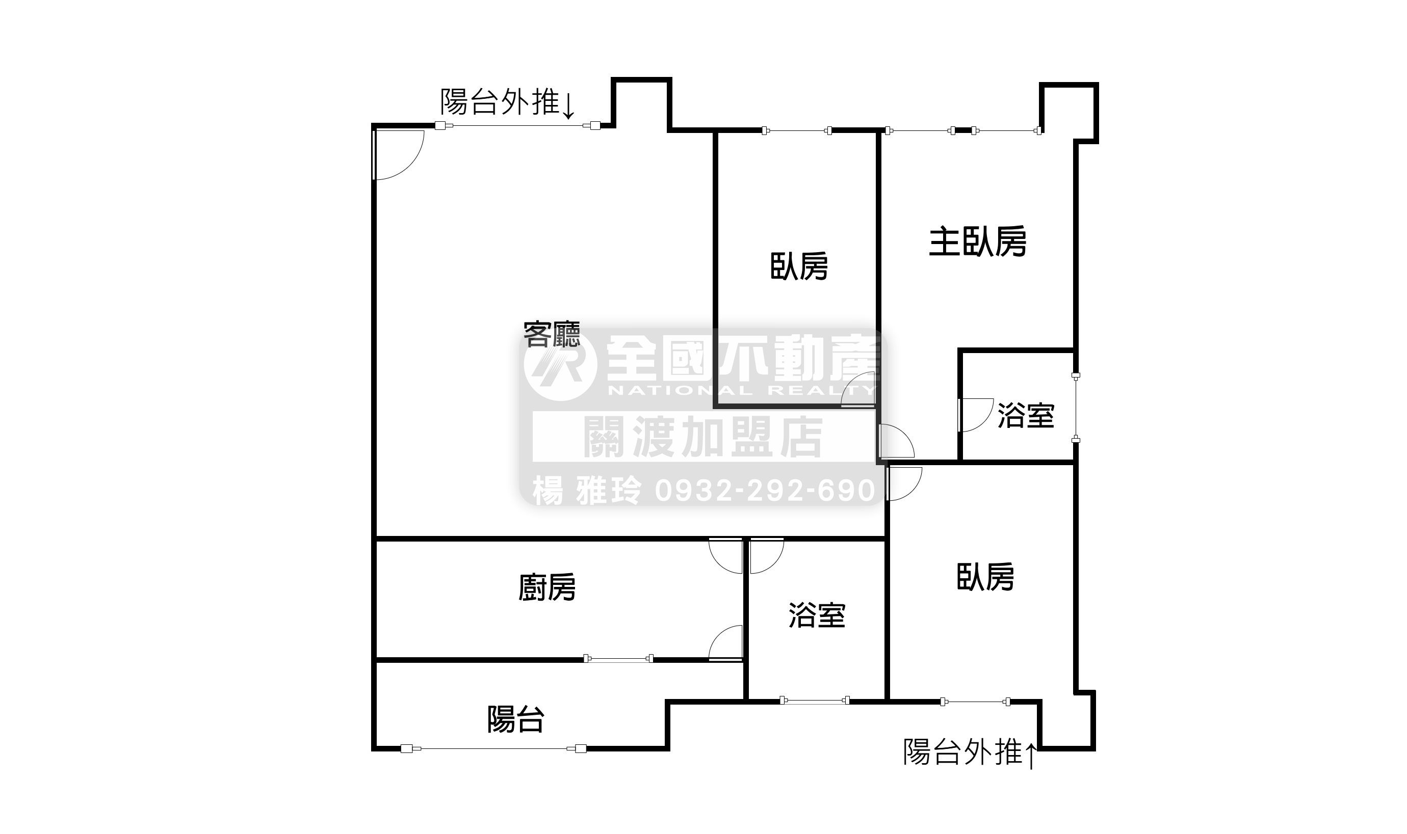 山水三房大平車｜全國不動產_楊雅玲