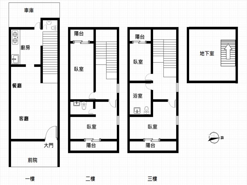 北屯-國泰晴園邊間雙車別墅 全新整理