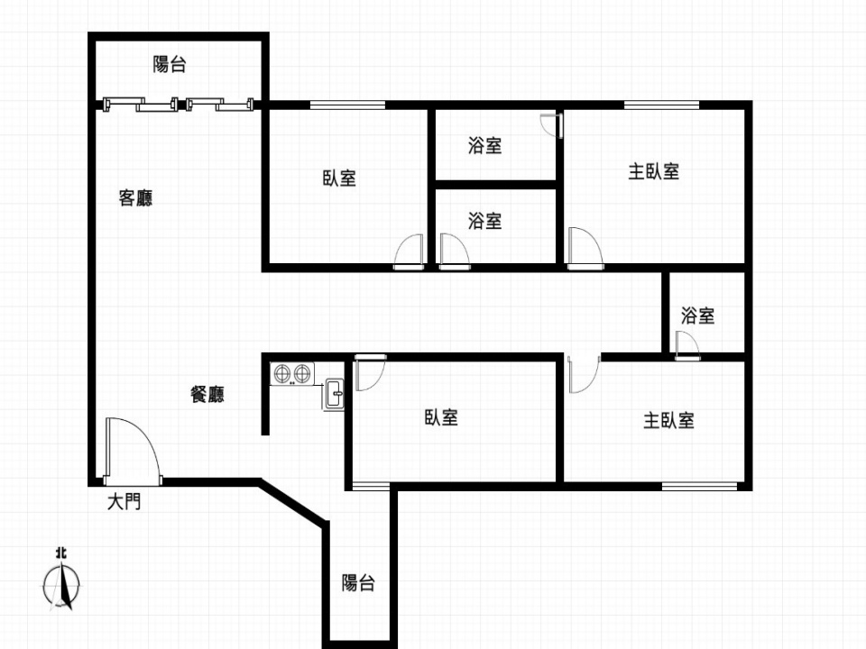 🎀北區-精武車站高樓4房雙主臥+車位 美麗殿 全新裝潢