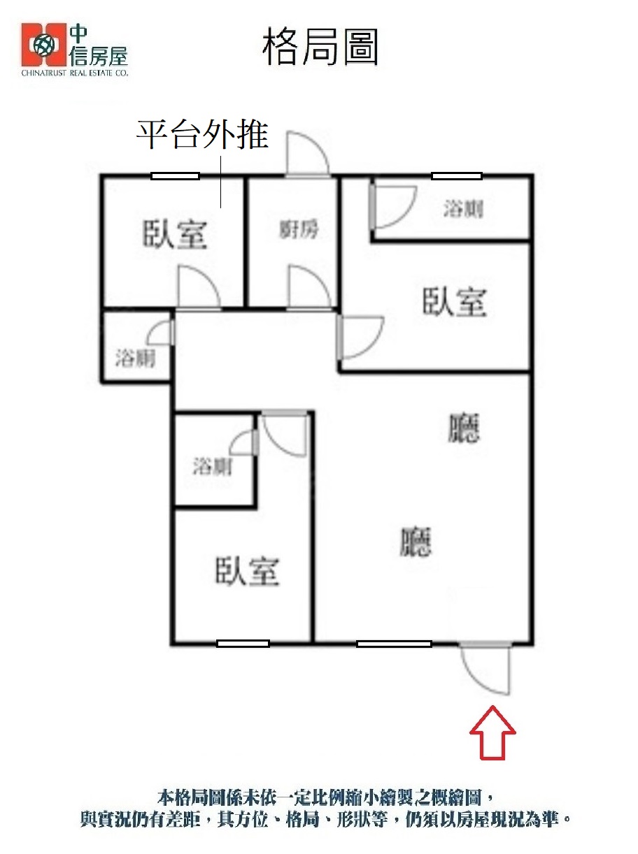 【中信王牌】108✌福壽商圈靜巷一樓3房