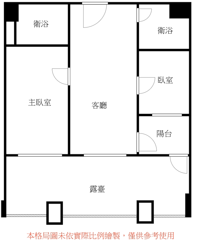 ☆宸佳豪簡單★豪野人精選立軒天翠2房2衛露臺公園宅