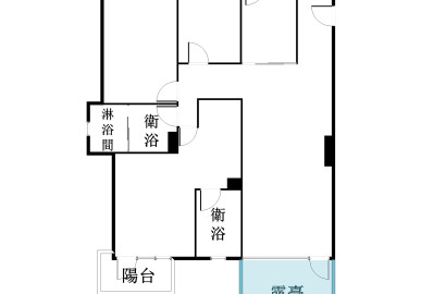 群義*全新永安捷運邊間3室+車+大露臺