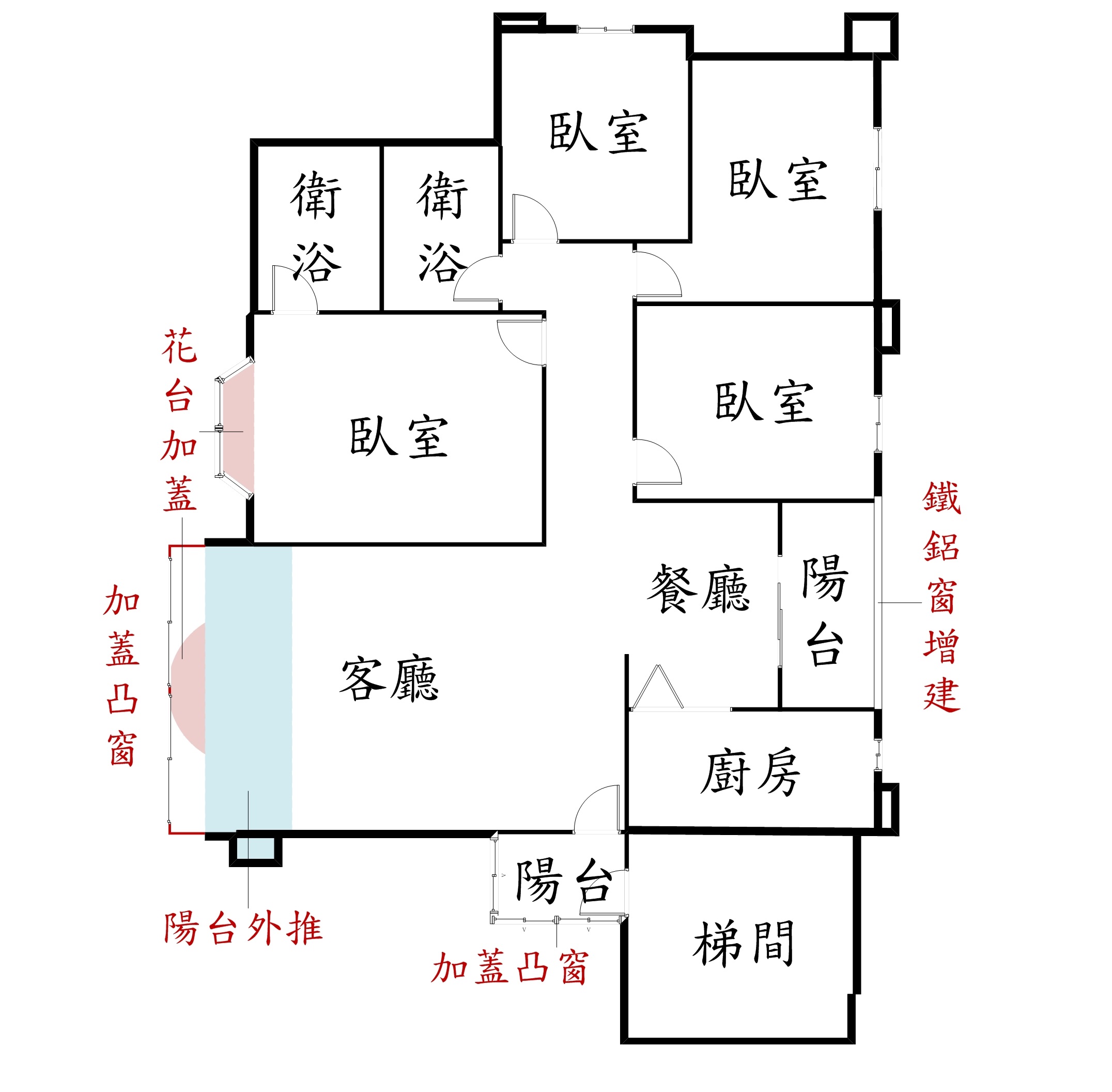 群義*景平捷運秀山大四房