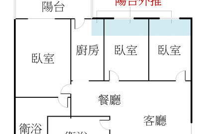 群義*四號公園精緻三房