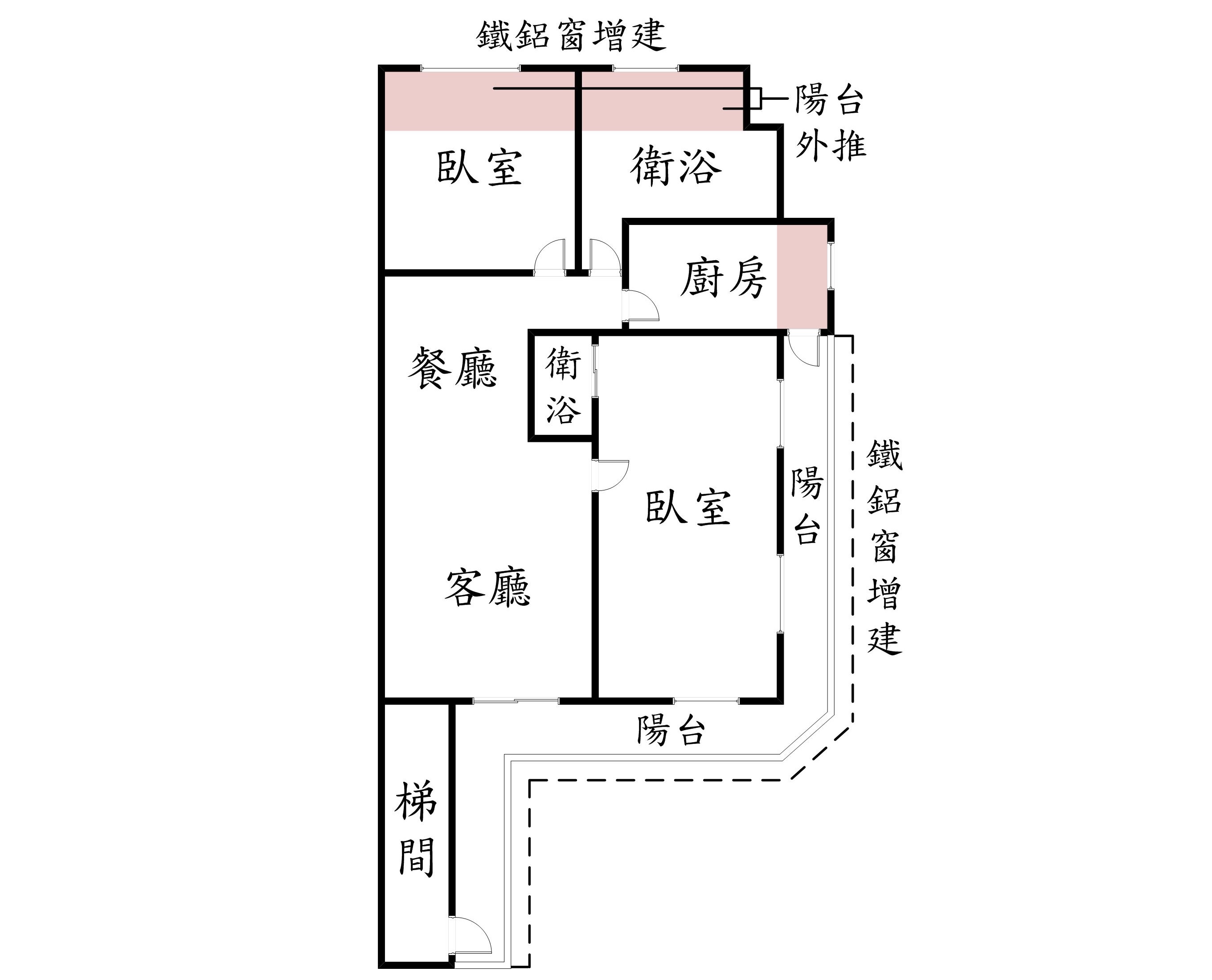 群義*頂溪捷運兩房邊間三樓