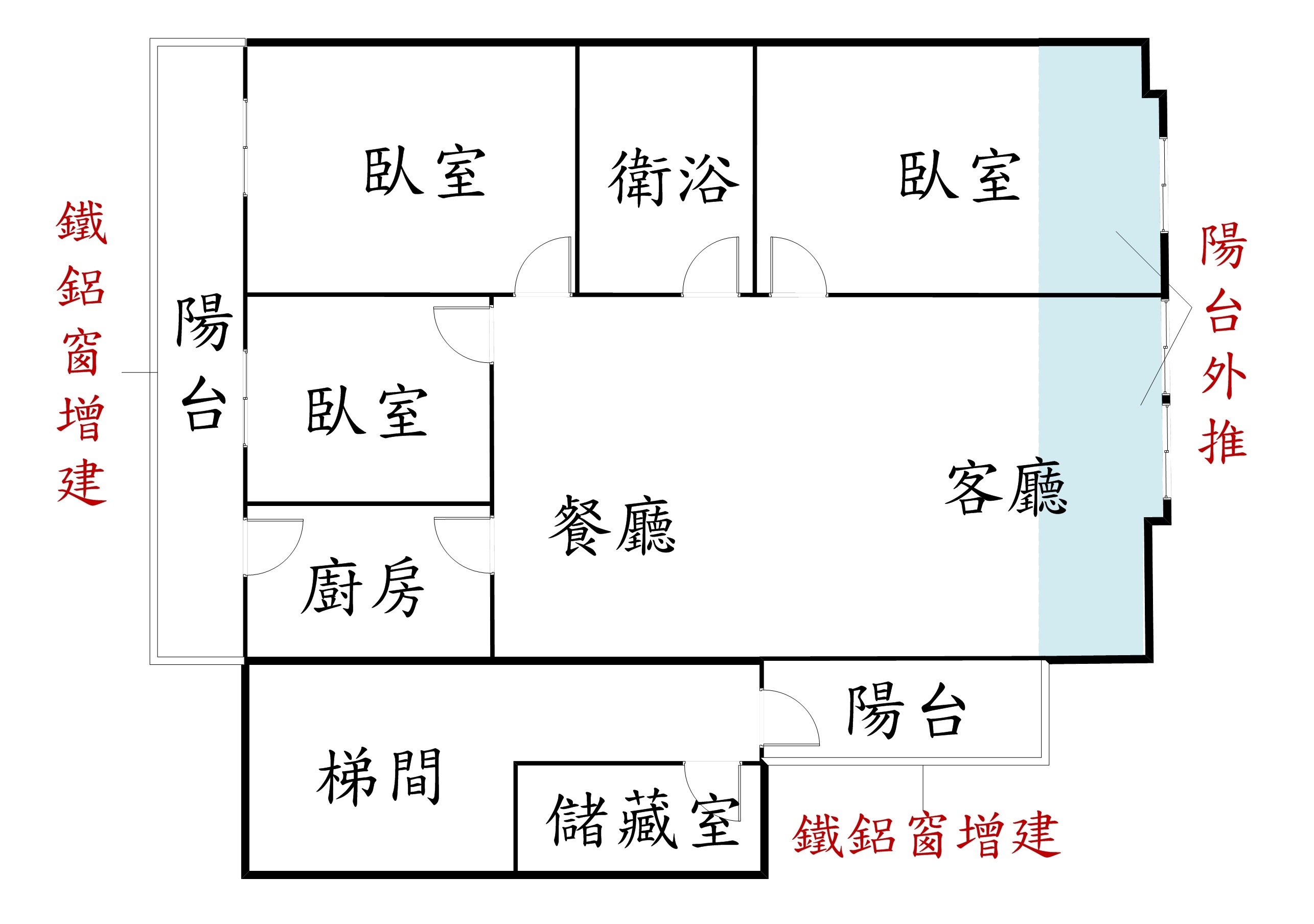 群義*錦和國小邊間正三房