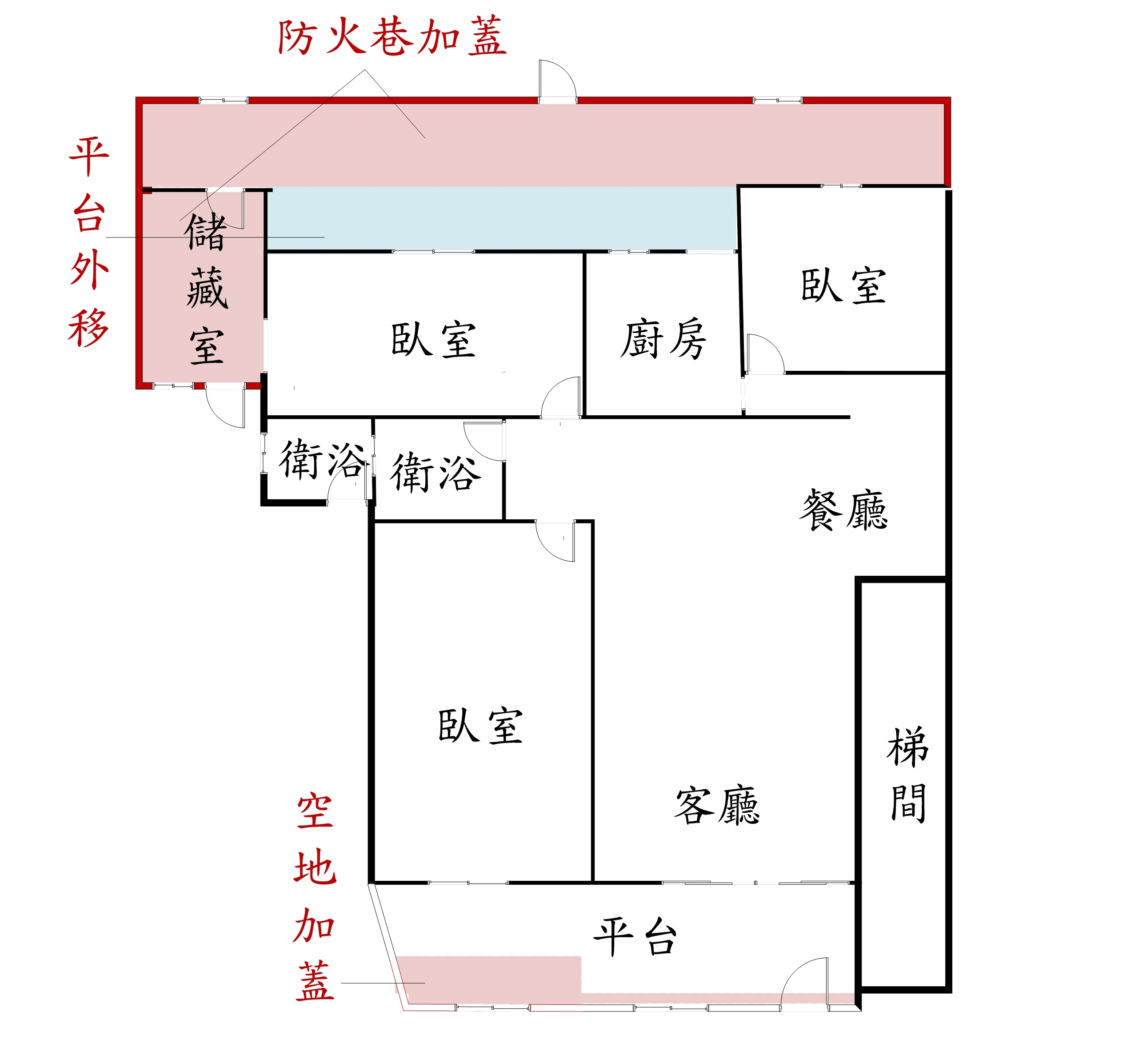 双醫特區孝親邊間庭院