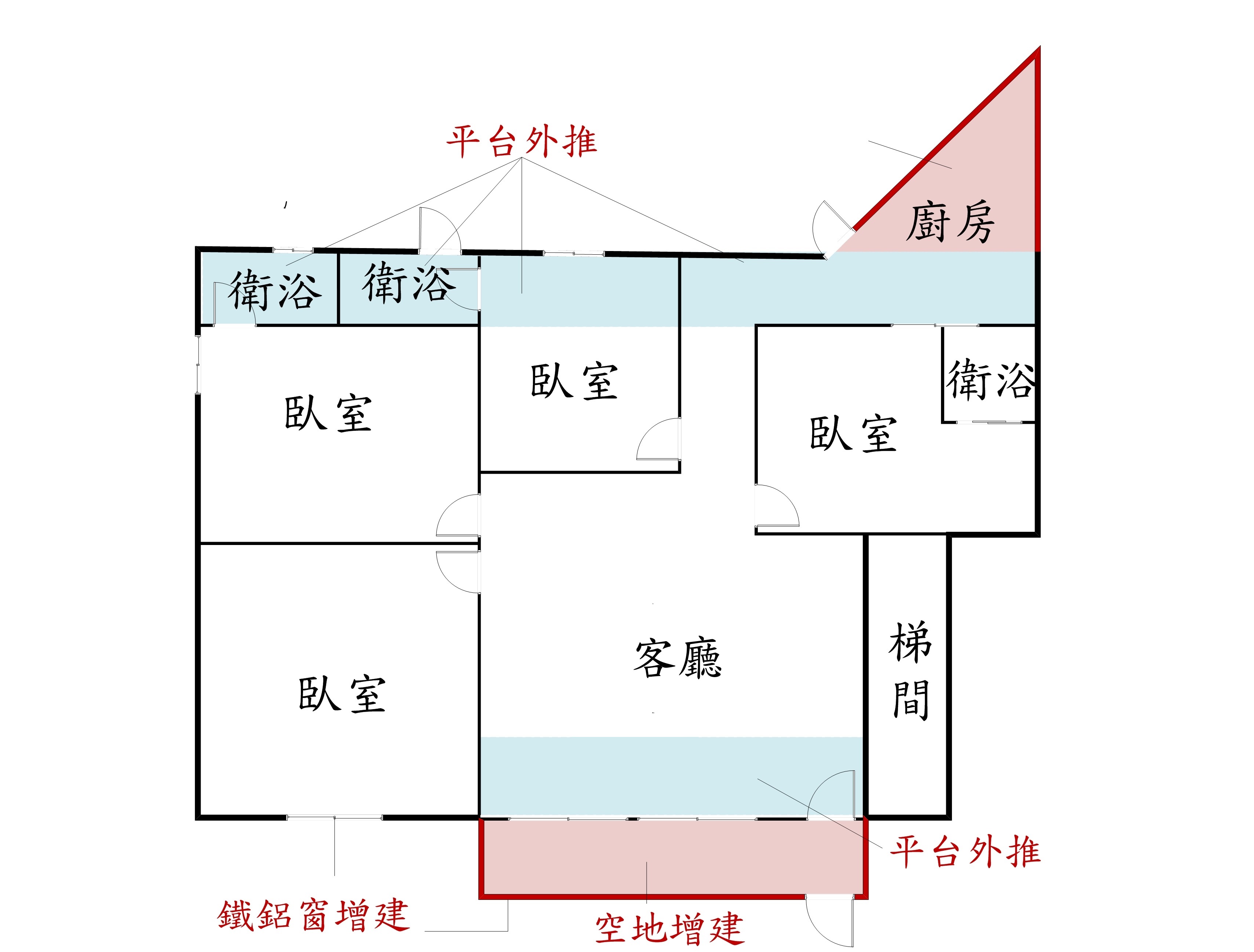 秀朗橋捷運四房靜巷一樓