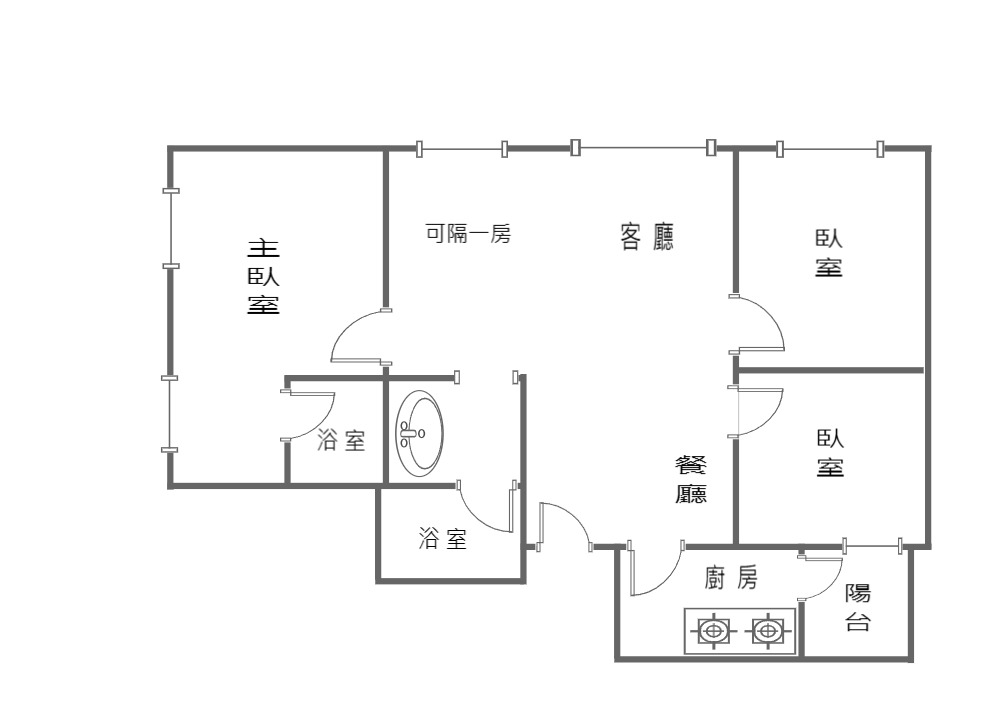 桃園藝文中正愛家學區大3房可隔大4房可租車位