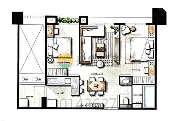 獨家‼️鄉林天韻高樓層絕世美景精裝二房平車
