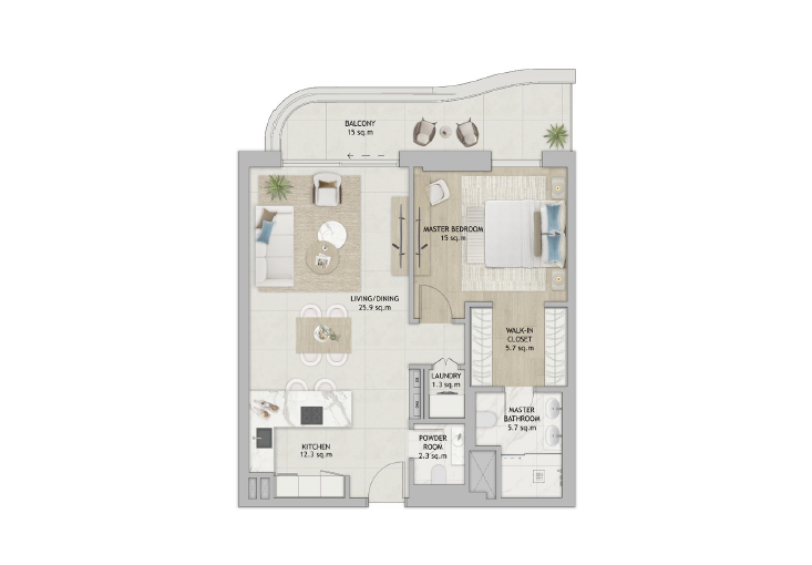 【 Aldar｜Fahid Beach Terraces 】